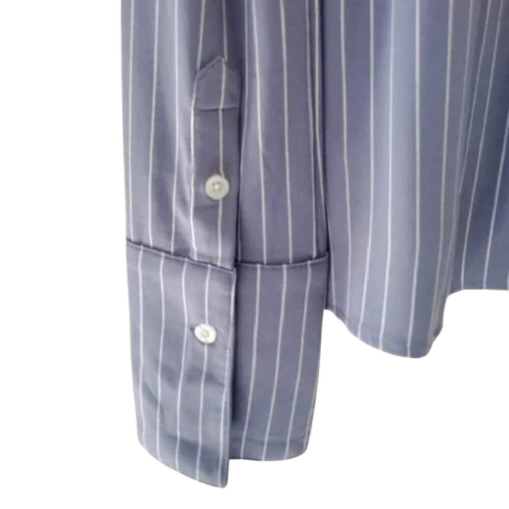 Danielle Bernstein Button Down Pinstripe Top - image 5